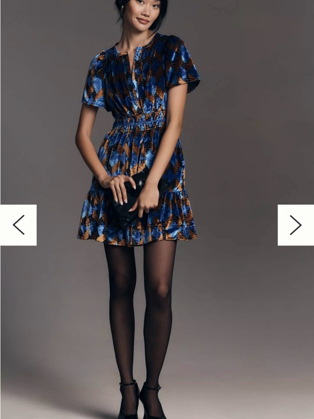 Anthropologie Somerset Short-Sleeve Tiered Mini Dress